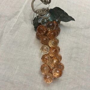 Vintage Crystal Grape Cluster Decor